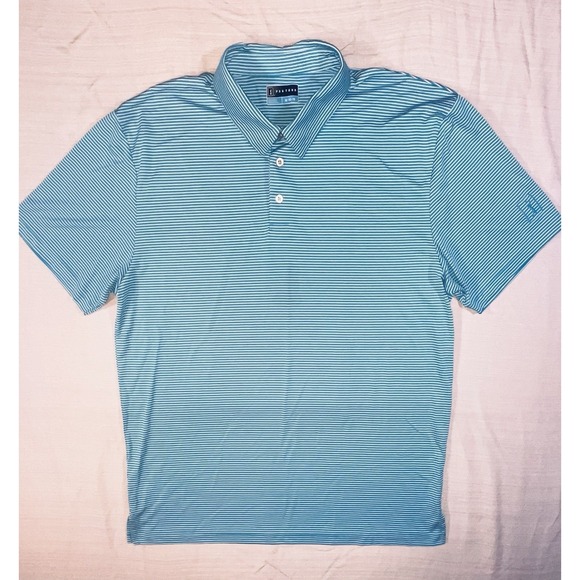 PGA Tour Airflux Golf Polo Shirt Mens‎ XLarge XL Blue Short Sleeve Performance - Picture 4 of 10